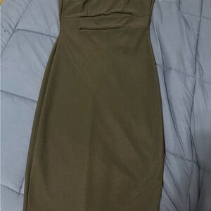 Windsor Green Strapless Bodycon Dress